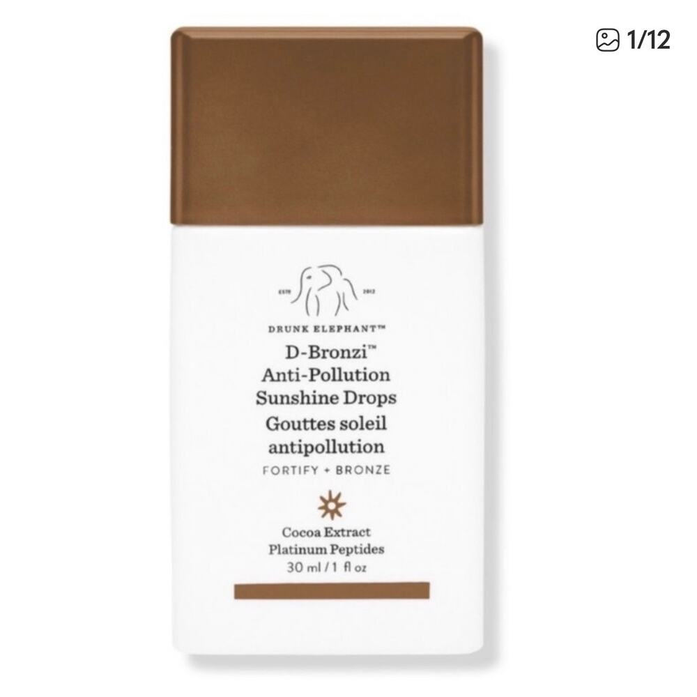 Drunk Elephant D-Bronzi Anti-Pollution Sunshine Self Tanning Drops 30ml NWT - Picture 10 of 10